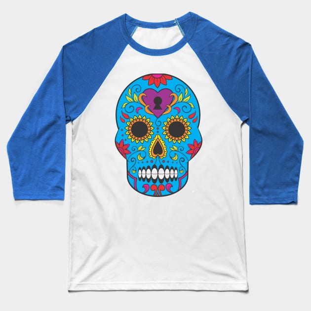 Dia de muertos Baseball T-Shirt by JJtravel